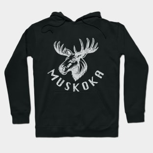 Muskoka - Moose (White) Hoodie